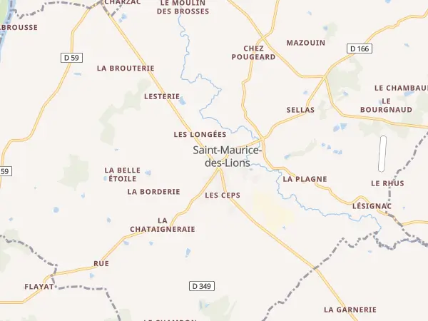 Plan de Saint-Maurice-des-Lions