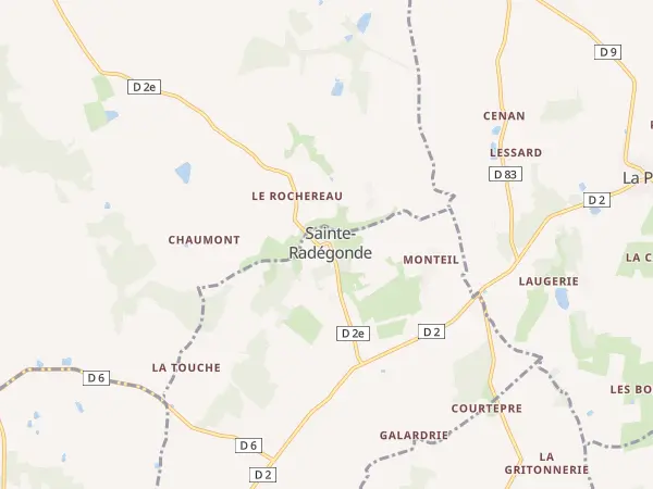 Plan de Sainte-Radégonde