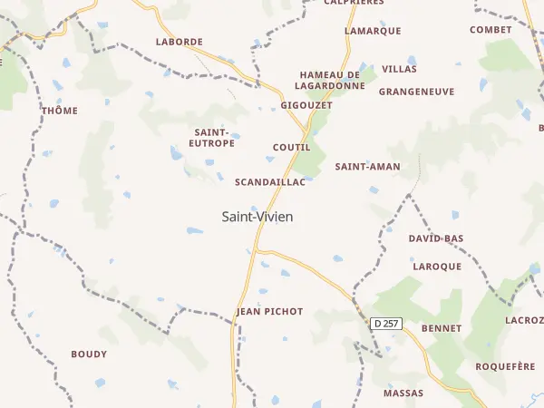 Plan de Saint-Eutrope-de-Born