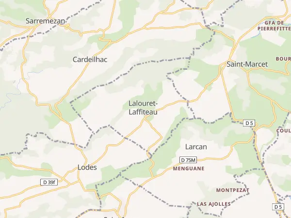 Plan de Lalouret-Laffiteau