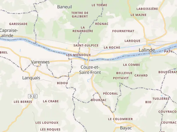 Plan de Couze-et-Saint-Front