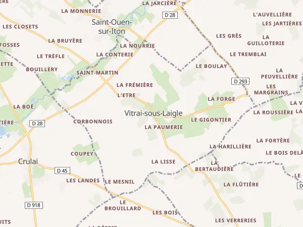 Plan de Vitrai-sous-Laigle