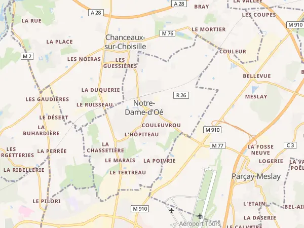 Plan de Notre-Dame-d’Oé