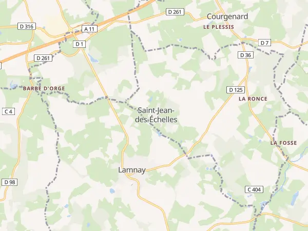 Plan de Saint-Jean-des-Échelles