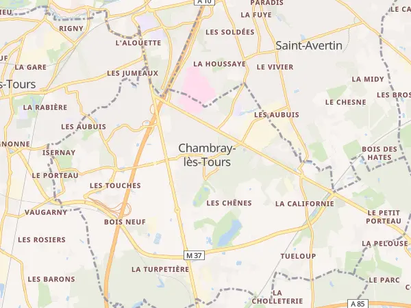 Plan de Chambray-lès-Tours