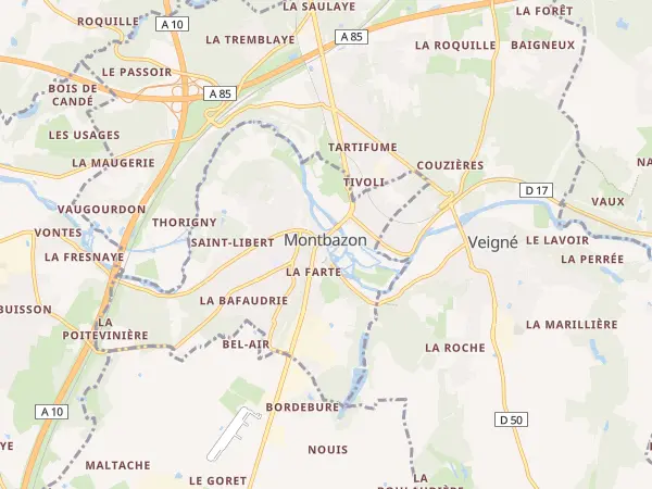 Plan de Montbazon