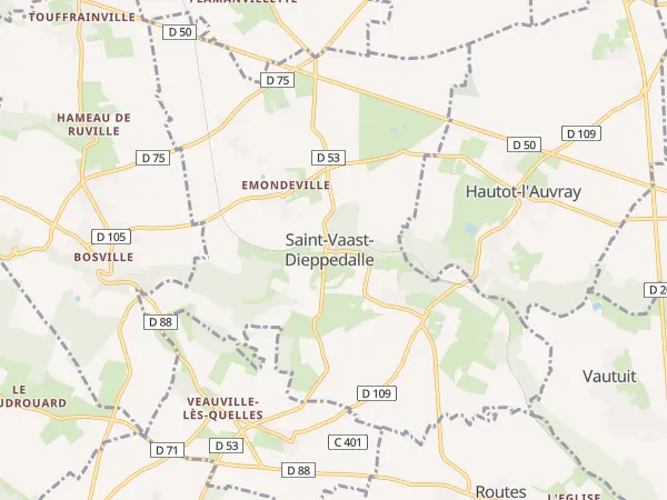 Plan de Saint-Vaast-Dieppedalle