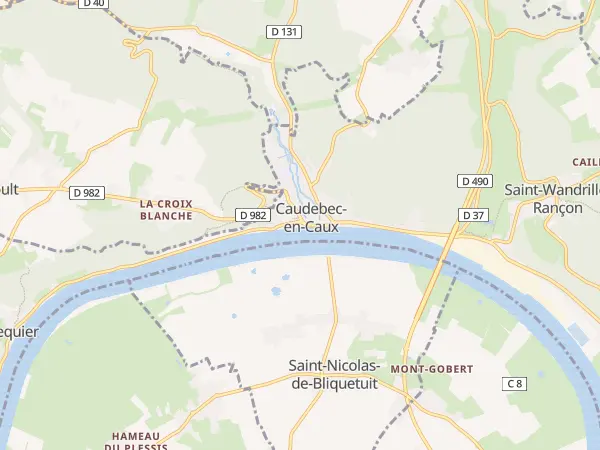 Plan de Rives-en-Seine