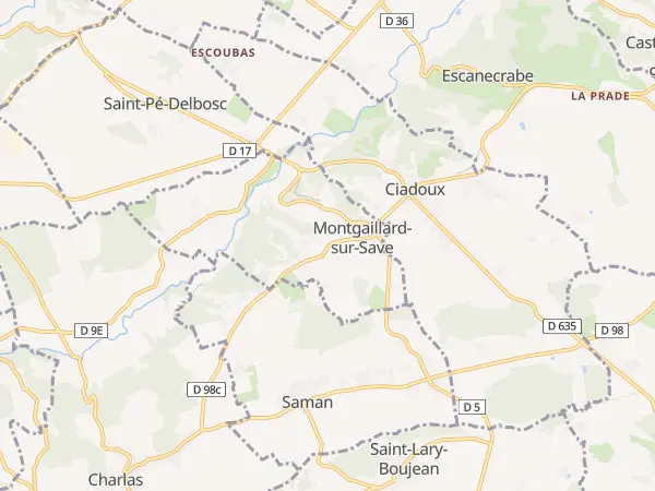 Plan de Montgaillard-sur-Save