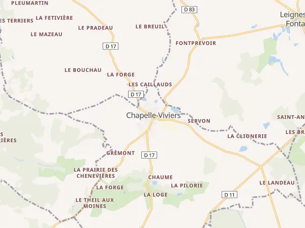 Plan de Chapelle-Viviers