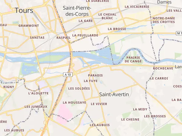 Plan de Saint-Avertin