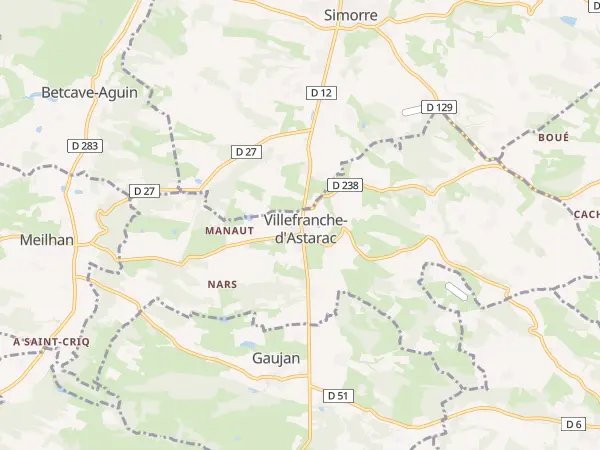 Plan de Villefranche-d’Astarac