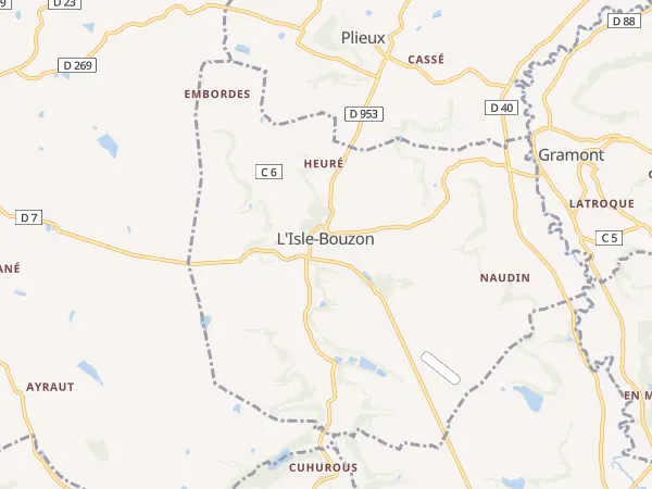 Plan de L’Isle-Bouzon