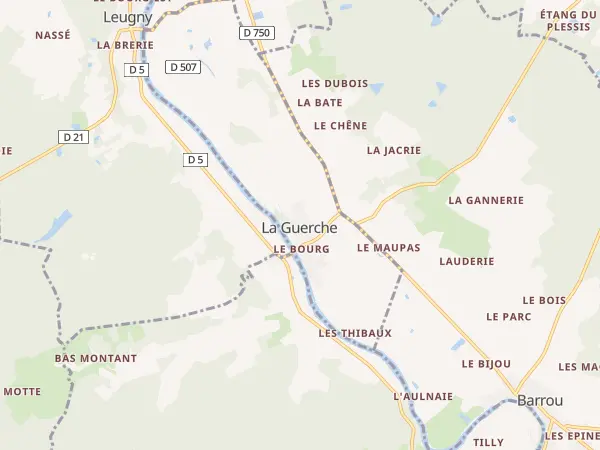 Plan de La Guerche