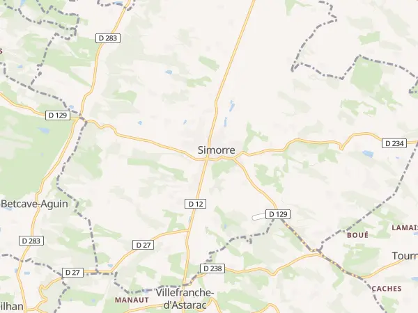 Plan de Simorre