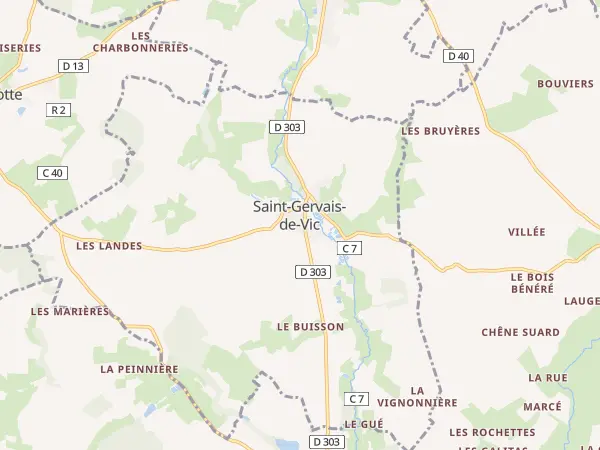Plan de Saint-Gervais-de-Vic