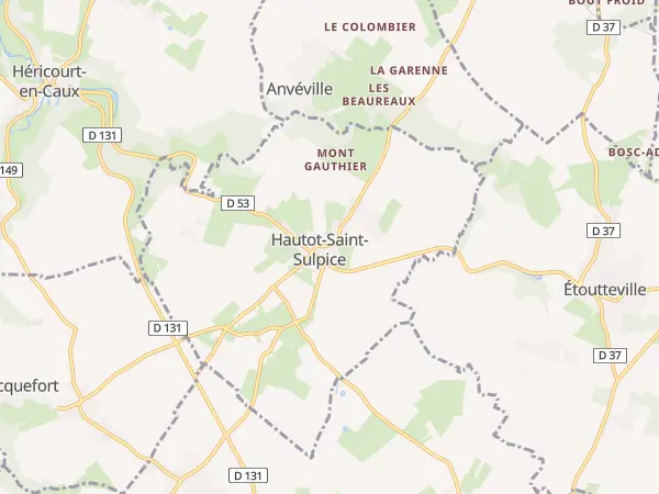Plan de Hautot-Saint-Sulpice