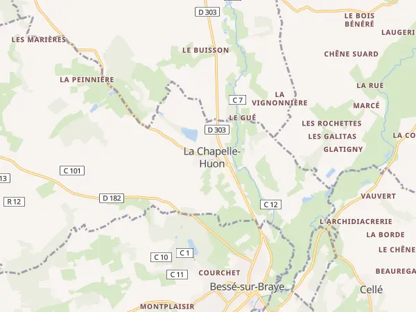 Plan de La Chapelle-Huon