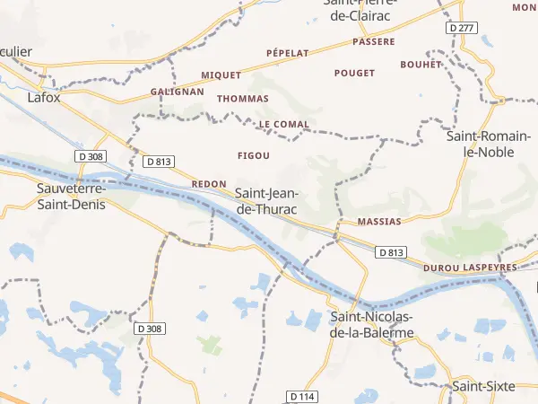 Plan de Saint-Jean-de-Thurac