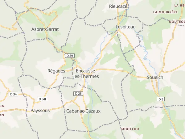 Plan de Encausse-les-Thermes