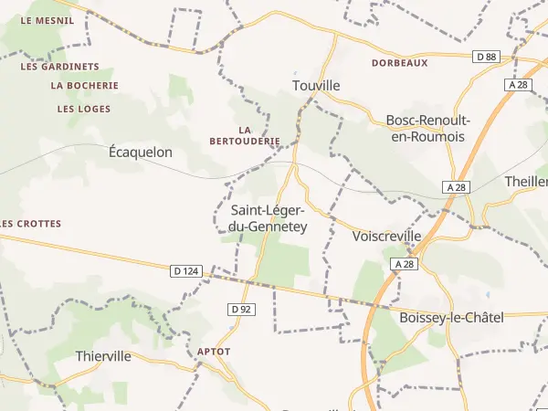 Plan de Saint-Léger-du-Gennetey