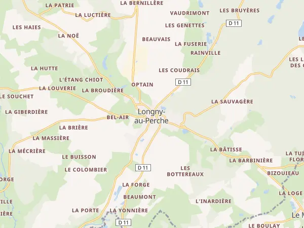 Plan de Longny les Villages