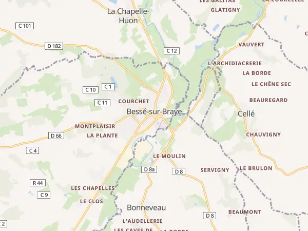 Plan de Bessé-sur-Braye