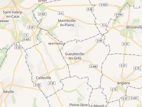 Plan de Gueutteville-les-Grès