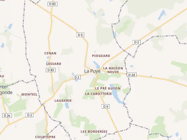 Plan de La Puye