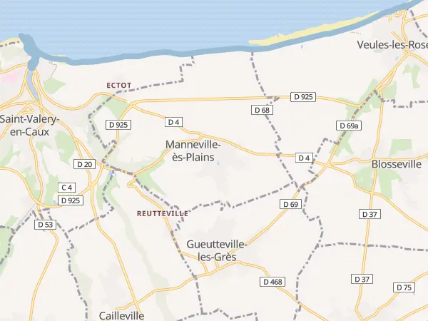 Plan de Manneville-ès-Plains