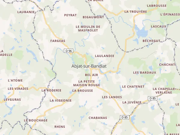 Plan de Abjat-sur-Bandiat