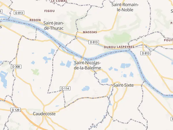 Plan de Saint-Nicolas-de-la-Balerme