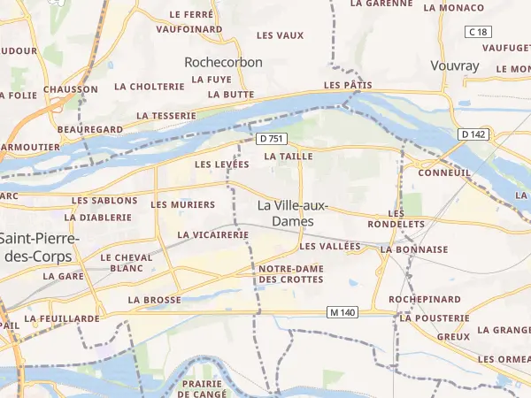 Plan de La Ville-aux-Dames