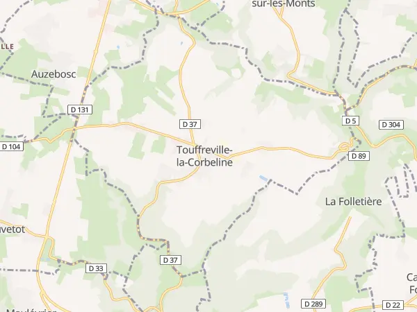Plan de Touffreville-la-Corbeline