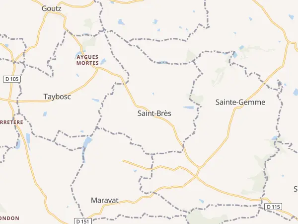 Plan de Saint-Brès