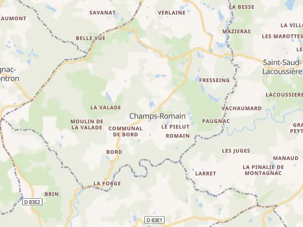Plan de Champs-Romain