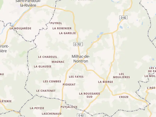 Plan de Milhac-de-Nontron