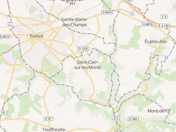 Plan de Saint-Clair-sur-les-Monts