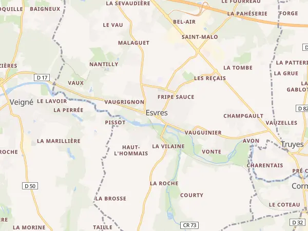 Plan de Esvres