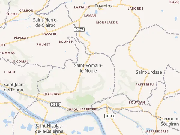 Plan de Saint-Romain-le-Noble