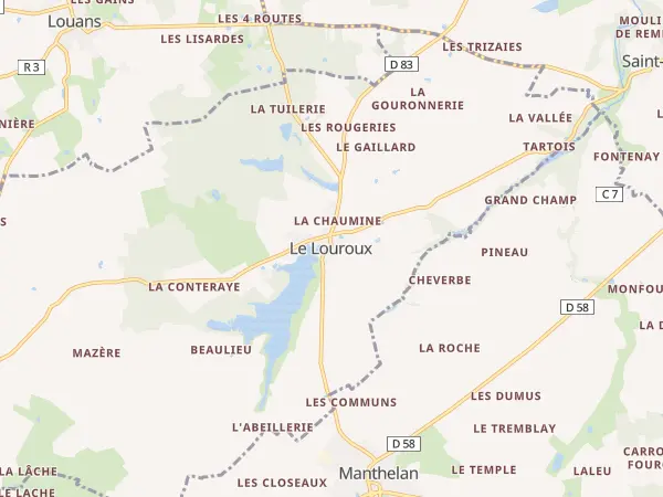 Plan du Louroux
