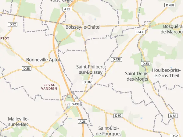 Plan de Saint-Philbert-sur-Boissey