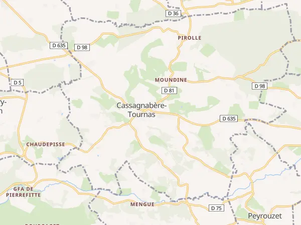 Plan de Cassagnabère-Tournas