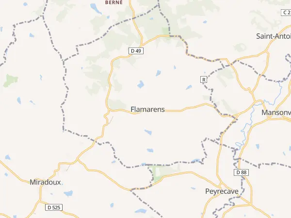 Plan de Flamarens