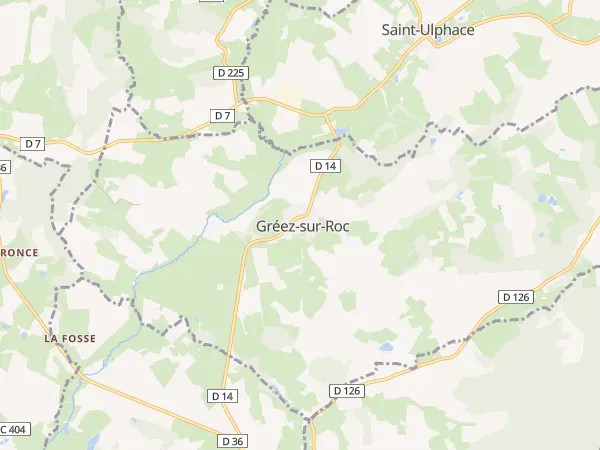 Plan de Gréez-sur-Roc