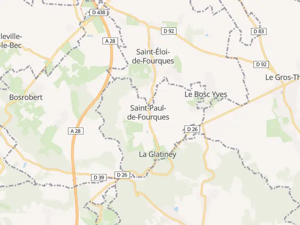 Plan de Saint-Paul-de-Fourques