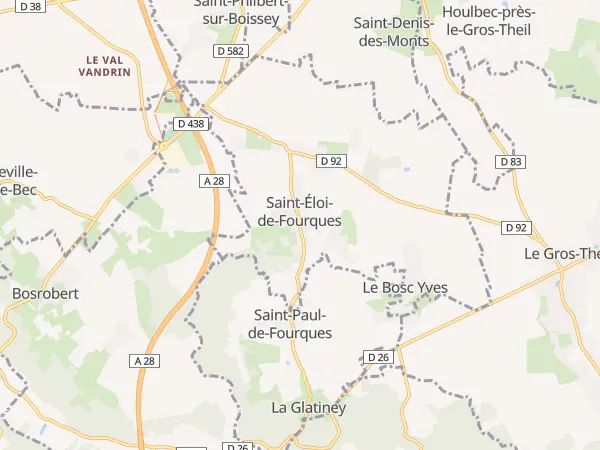 Plan de Saint-Éloi-de-Fourques