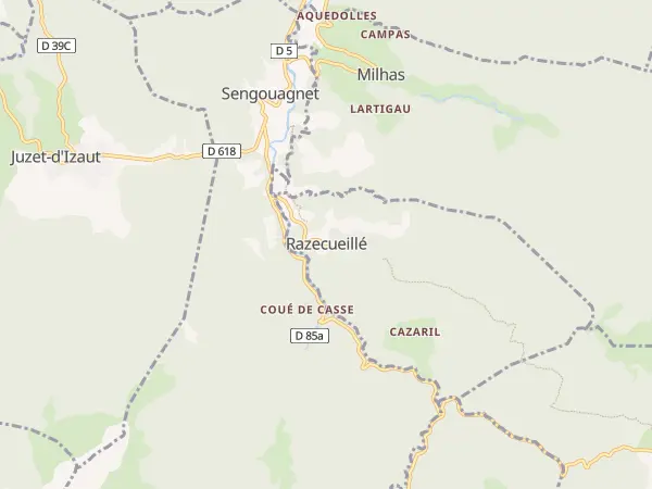 Plan de Razecueillé