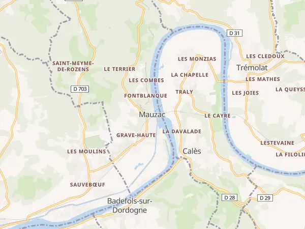 Plan de Mauzac-et-Grand-Castang