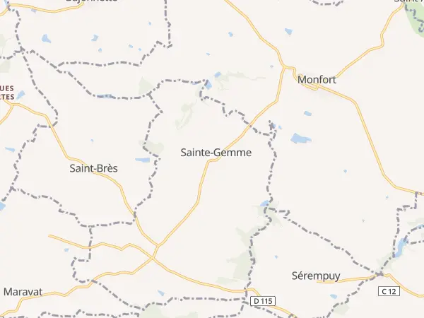 Plan de Sainte-Gemme